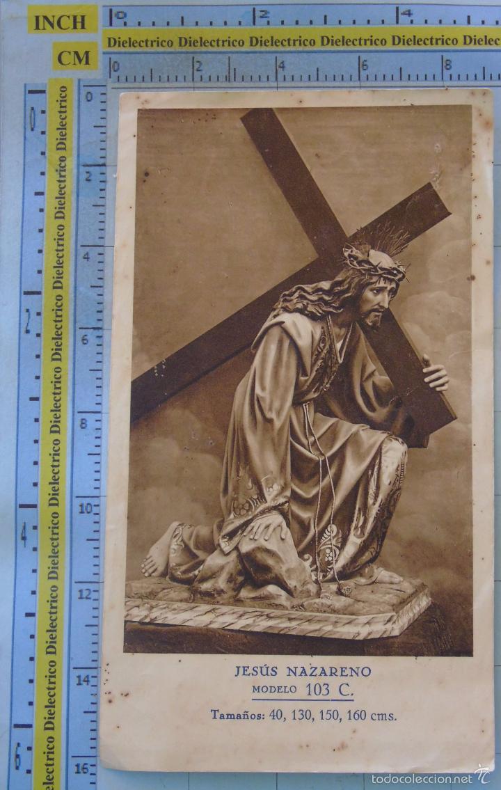 Cartes Postales: RECUERDO RELIGIOSO SEMANA SANTA. JES&Uacute;S NAZARENO ESCULTURA. 0