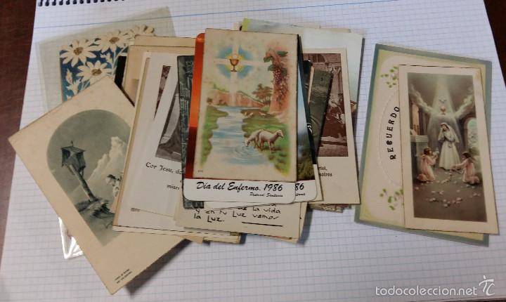 Postales: Lote de 55 estampas religiosas, varios motivos