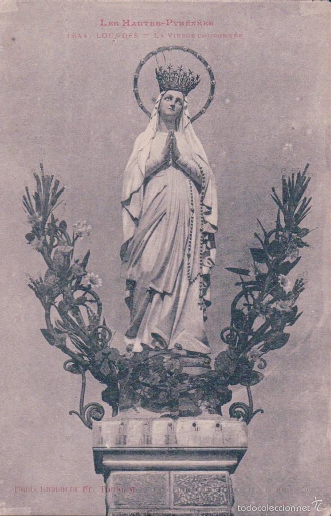 Postales: POSTAL 1544 LOURDES- LA VIRGEN CORONADA. LF. TOULOUSE. FOTO LABONCHE FR THOULOUSE
