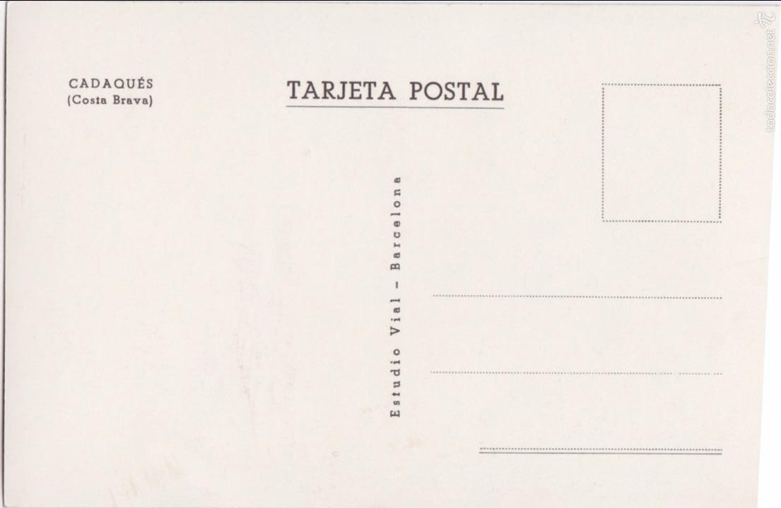 Postales: P- 5890. POSTAL CADAQUES. ESTUDIO VIDAL. - Foto 2