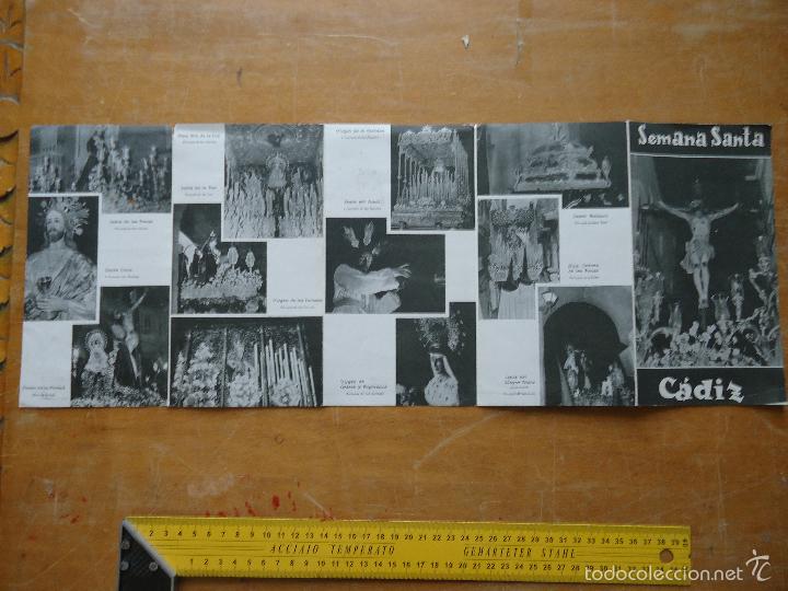 Postais: semana santa cadiz a&ntilde;os 60 / 70 - original junta oficial de cofradias de penitencia