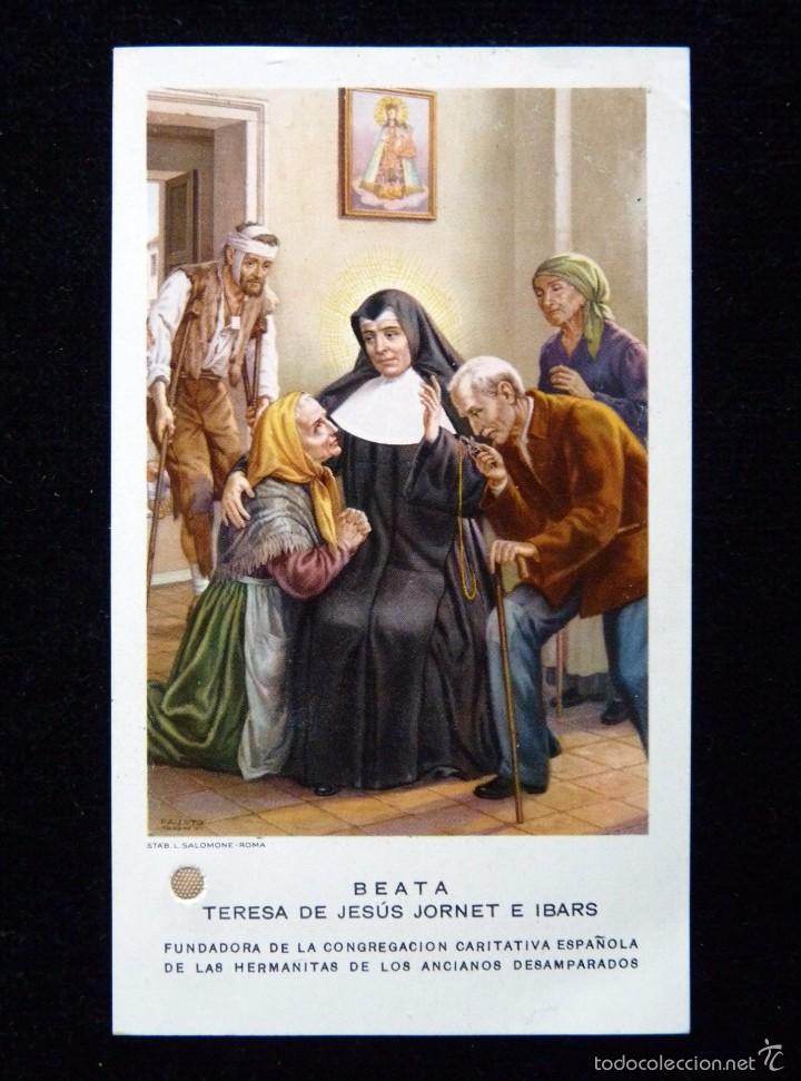 estampa relicaquio beata teresa de jesús jornet Comprar Postales religiosas y recordatorios en