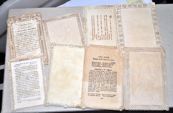 Postales: LOTE DE 8 ESTAMPAS RELIGIOSAS - Foto 2