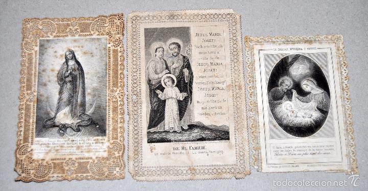 Postales: LOTE DE 8 ESTAMPAS RELIGIOSAS - Foto 3