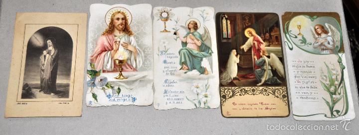 Postales: LOTE DE 58 ESTAMPAS RELIGIOSAS - Foto 5