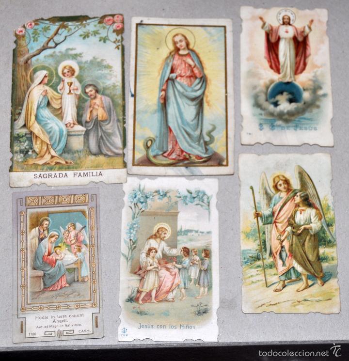 Postales: LOTE DE 58 ESTAMPAS RELIGIOSAS - Foto 6