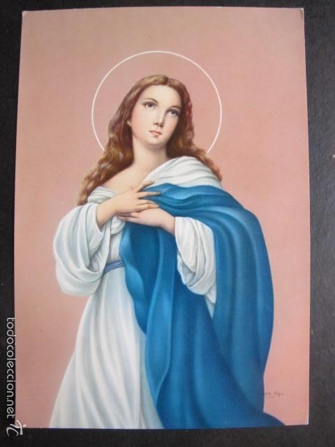 Postales: estampa postal la inmaculada concepcion - Foto 1