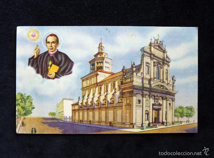 Postales: TARJETA POSTAL TEMPLO DE SAN ANTONIO M&ordf; CLARET EN VICH. ED. PROPAGANDA
