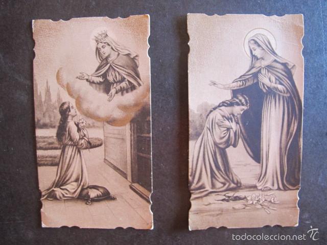 Postkarten: Lote 2 estampas religiosas antiguas misma serie