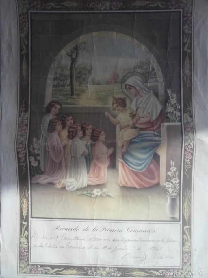 Postales: STA. EULALIA DE RONSANA-RECUERDO DE LA 1&ordf; COMUNION. - Foto 2