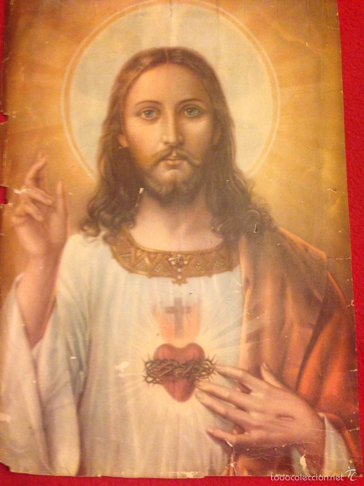 Postales: Estampa Sagrado Corazon de Jesus