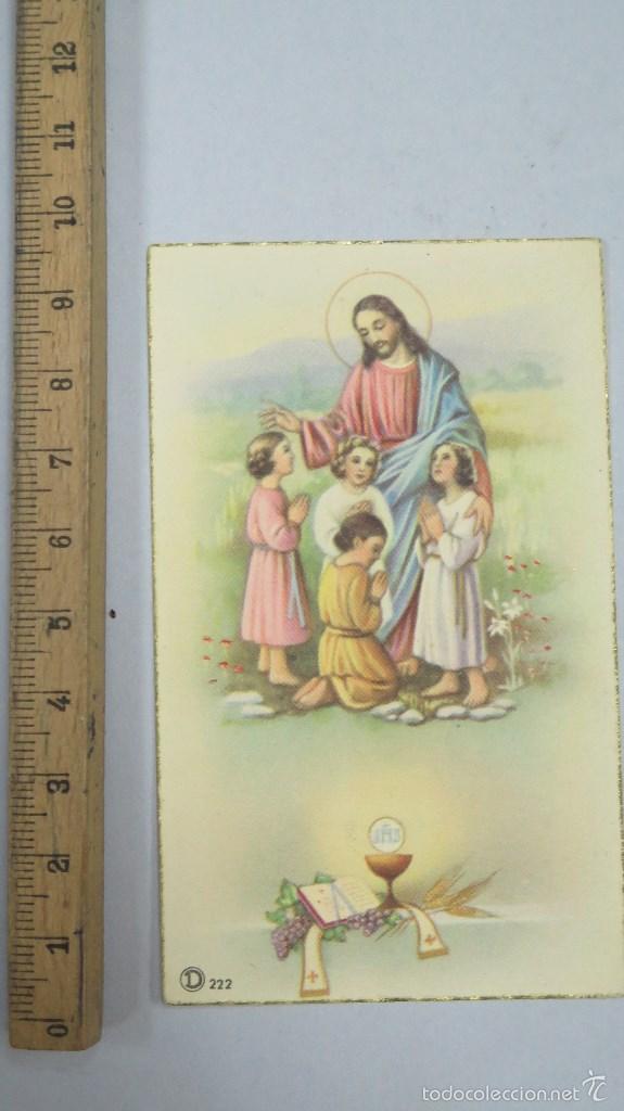 Postales: ESTAMPA NI&Ntilde;O JESUS CATEQUESIS. BUEN ESTADO