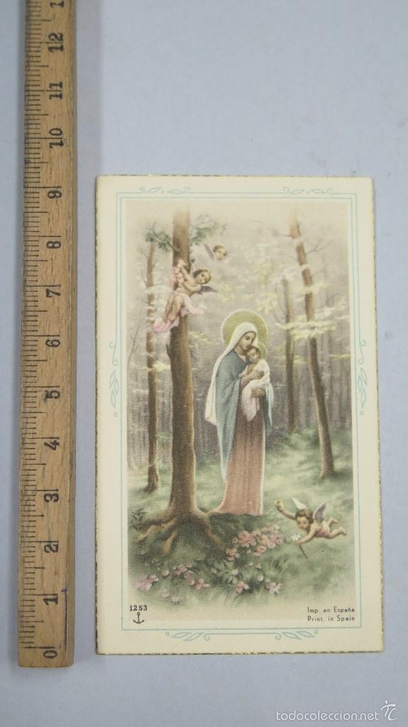 Postales: ANTIGUA ESTAMPA VIRGEN CON EL NI&Ntilde;O. BUEN ESTADO