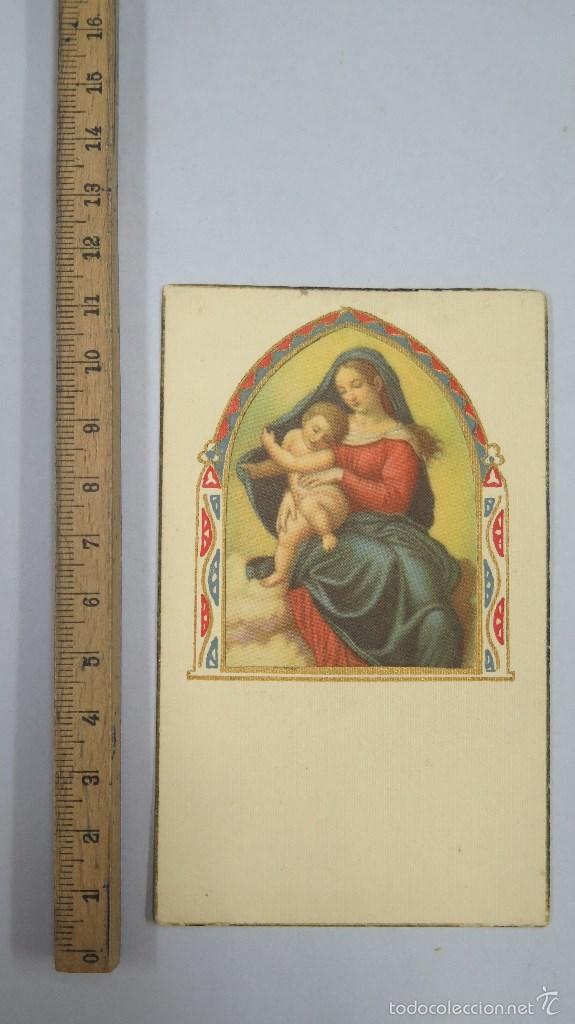Postales: ESTAMPA VIRGEN NI&Ntilde;O JESUS. BUEN ESTADO