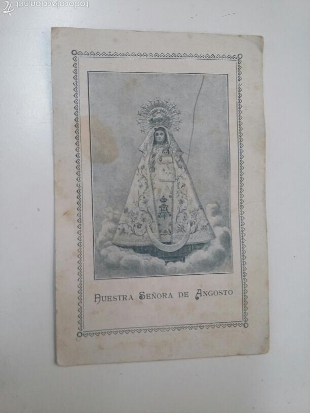 Postales: Estampita Nuestra Se&ntilde;ora de angosto - tdkp7