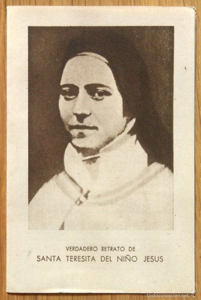 Postales: SANTA TERESITA DEL NI&Ntilde;O JESUS - ESTAMPITA DIPTICO
