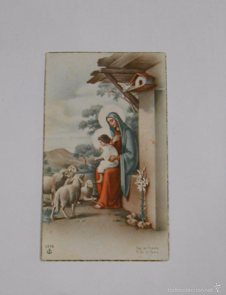 Postales: ESTAMAPA ORACION A LA VIRGEN MARIA. 17 DE ABRIL DE 1949. VILLAMEDIANA DE IREGUA LA RIOJA. TDKP7