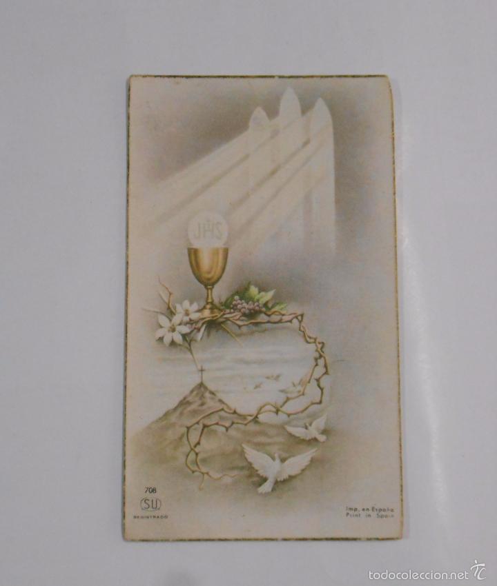 Postcards: ESTAMPA RECORDATORIO PRIMERA COMUNION FONCEA LA RIOJA. 27 DE MAYO DE 1954. TDKP7