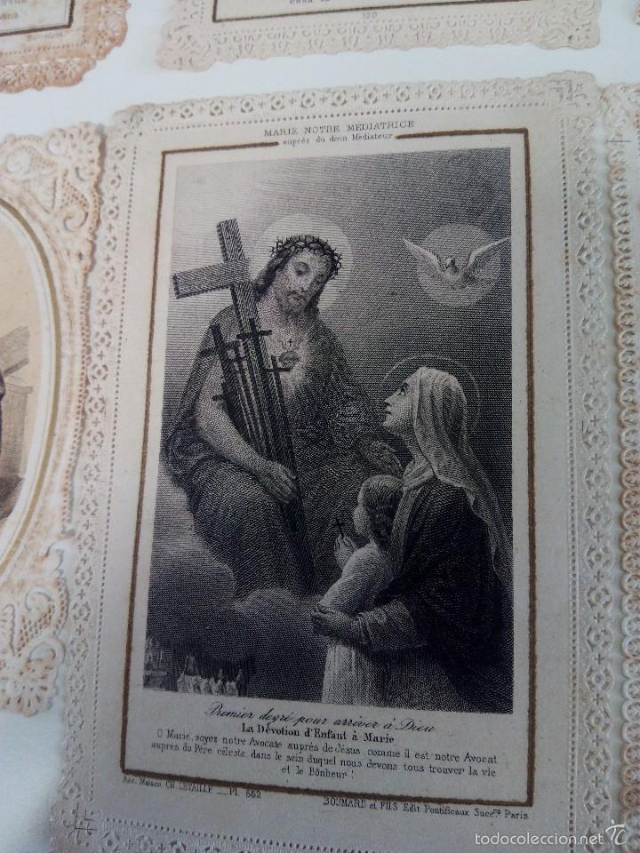 Postales: 21 Estampitas religiosas troqueladas - Foto 5