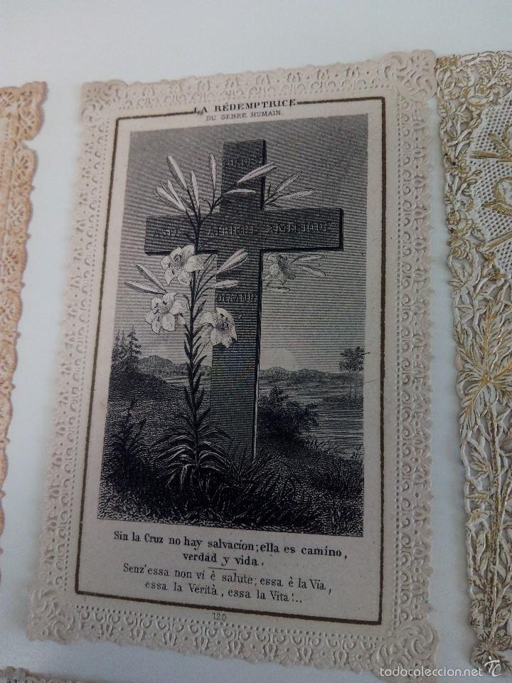 Postales: 21 Estampitas religiosas troqueladas - Foto 6