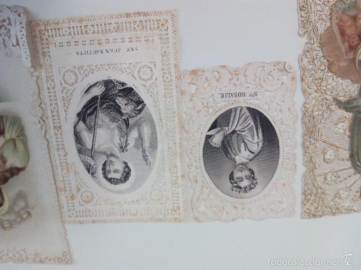 Postales: 21 Estampitas religiosas troqueladas - Foto 7