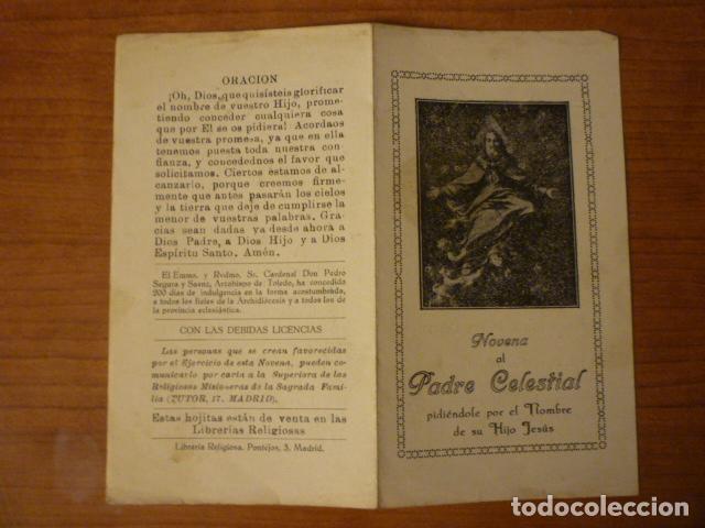 novena al padre celestial pidiendole por el nom - Buy Religious postcards  and in memoriam cards on todocoleccion