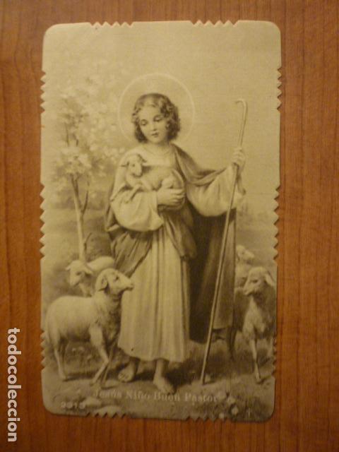 Postales: ESTAMPA RELIGIOS JESUS NI&Ntilde;O BUEN PASTOR.