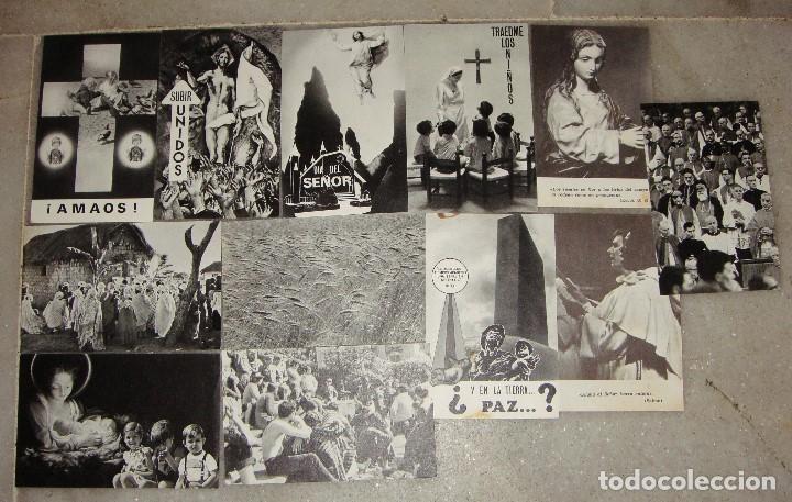 Postales: Lote de Postales con Intenciones del Papa Pablo VI. A&ntilde;os 70.