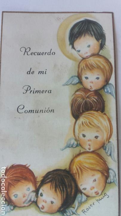 Postkarten: Estampa primera comuni&oacute;n. P.p. Salesianos. Alcou 1962