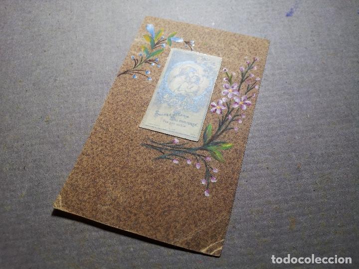 Cartes Postales: BONITA ESTAMPA RECORDATORIO ARTESANAL PINTADA A MANO