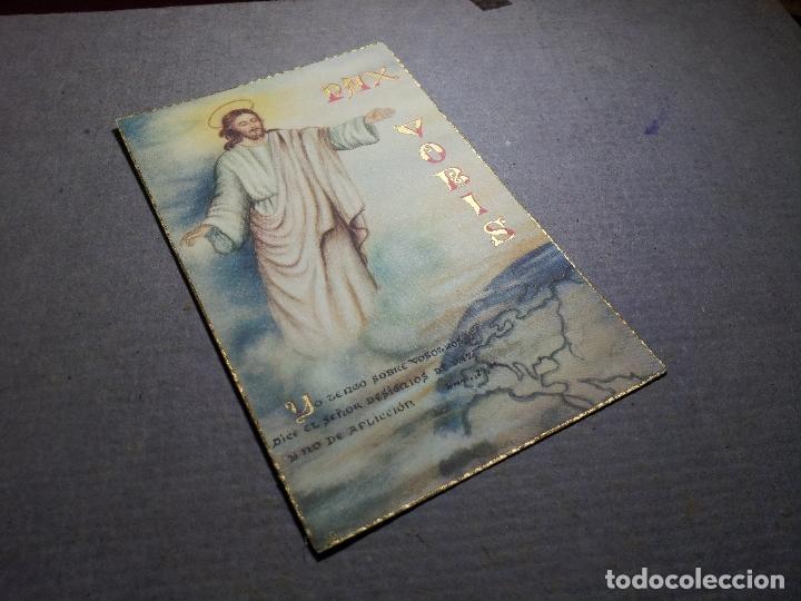 Cartes Postales: antigua estampa recordatorio con dorados, 12 x 8 aprox....serie limitada a&ntilde;os 40 ..reverso limpio !!