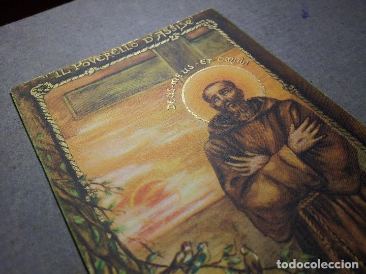 Cartes Postales: antigua estampa recordatorio con dorados, 12 x 8 aprox....serie limitada a&ntilde;os 40 ..reverso escrito