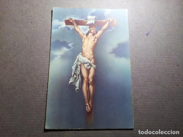 Cartes Postales: POSTAL CRISTO EN LA CRUZ ..A&Ntilde;OS 50 PUBLICADA POR C Y Z BARCELONA-ESCRITA