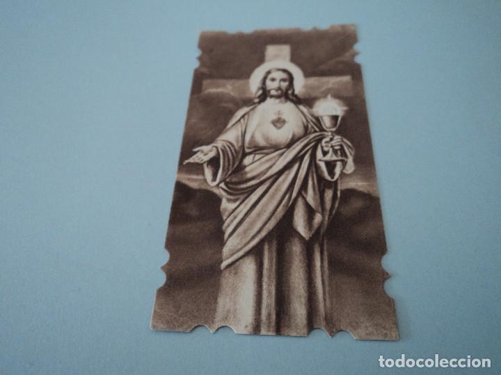 Postales: Antigua estampa troquelada, mes del sagrado corazon dia 13