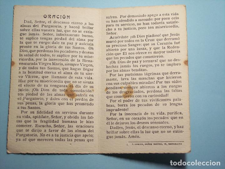 Postales: RECORDATORIO DIPTICO. DEFUNCI&Oacute;N (M&Eacute;RIDA 1918) - Foto 2