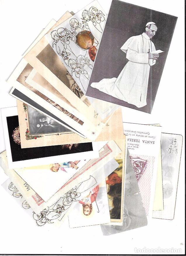 Postales: LOTE DE 25 ESTAMPAS RELIGIOSAS. - Foto 1