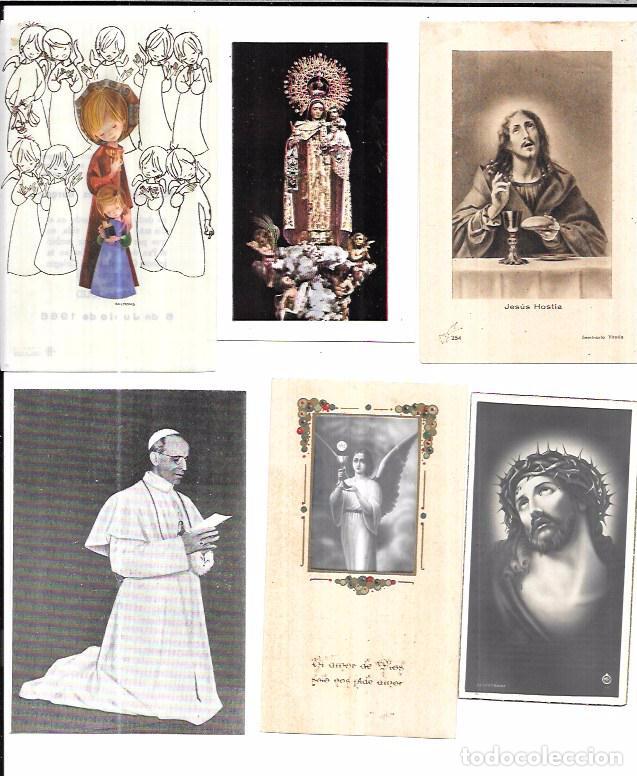 Postales: LOTE DE 25 ESTAMPAS RELIGIOSAS. - Foto 2