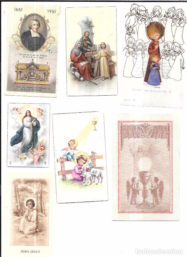 Postales: LOTE DE 25 ESTAMPAS RELIGIOSAS. - Foto 4