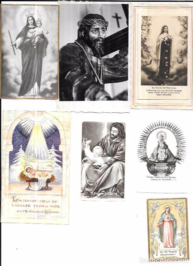 Postales: LOTE DE 25 ESTAMPAS RELIGIOSAS. - Foto 3
