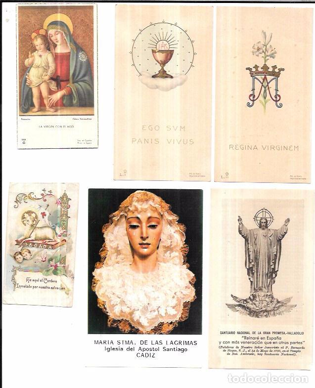Postales: LOTE DE 25 ESTAMPAS RELIGIOSAS. - Foto 4