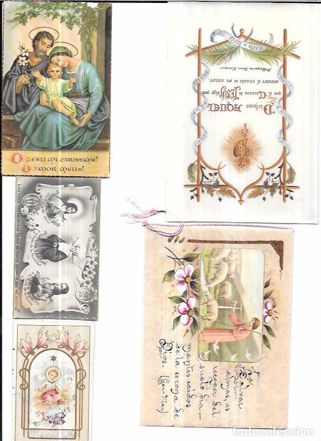 Postales: LOTE DE 25 ESTAMPAS RELIGIOSAS. - Foto 5