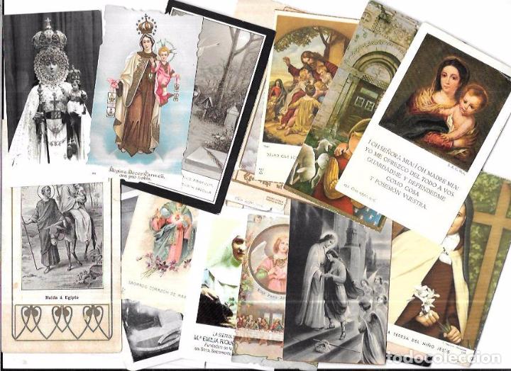 Postales: LOTE DE 25 ESTAMPAS RELIGIOSAS. - Foto 1