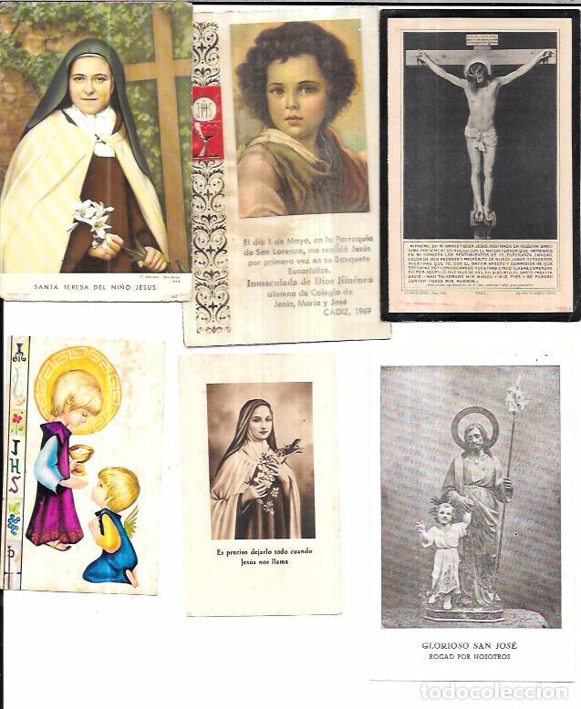 Postales: LOTE DE 25 ESTAMPAS RELIGIOSAS. - Foto 2