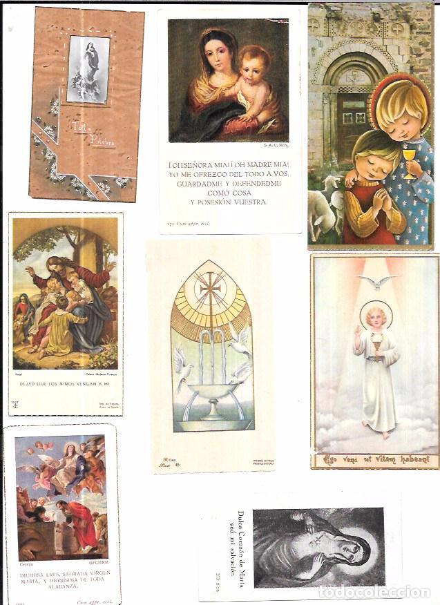 Postales: LOTE DE 25 ESTAMPAS RELIGIOSAS. - Foto 5