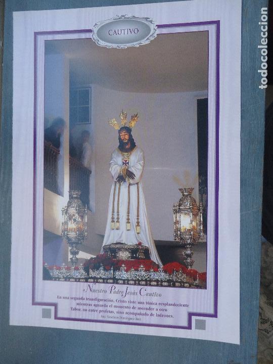 Postcards: semana santa malaga hoja informacion grafica - cristo o virgen cofradia hermandad ver mas en tienda