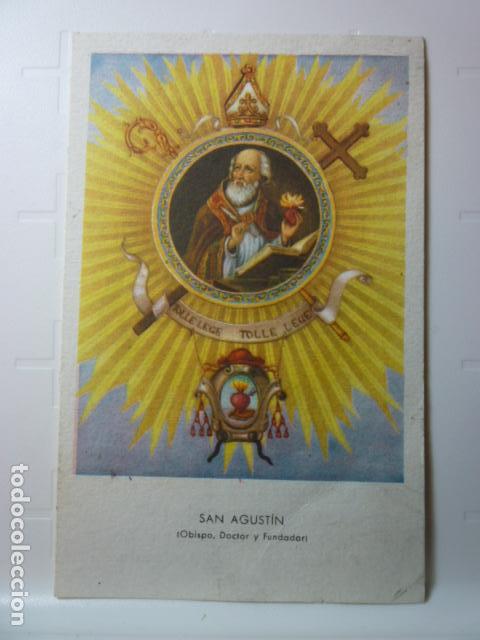 Postales: ESTAMPA SAN AGUST&Iacute;N EJERCICIOS CUARESMALES 1968.