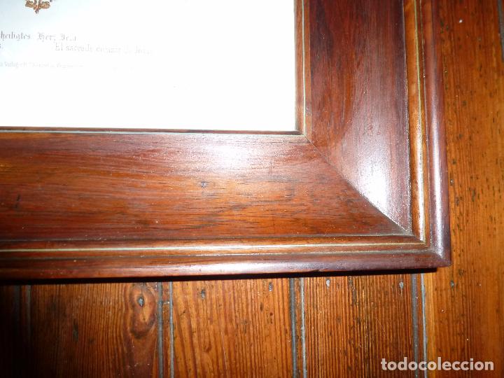 Postales: MARCO DE MADERA CON ESTAMPA RELIGIOSA - Foto 4