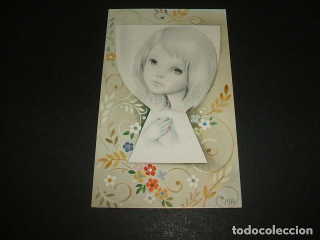 Postales: MARTA RIBAS ILUSTRADORA RECORDATORIO PRIMERA COMUNION - Foto 1