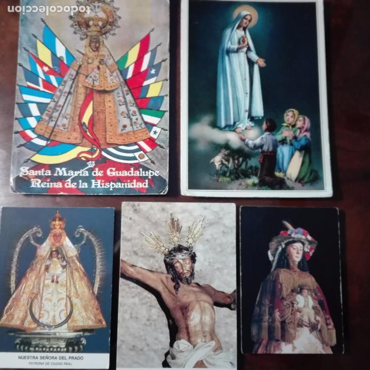 Postales: 5 ESTAMPAS VIRGEN DE FATIMA Y OTRAS - Foto 1