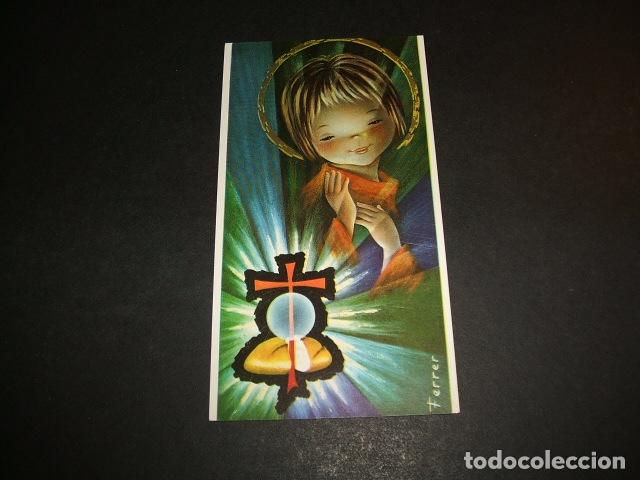 Postales: FERRER ILUSTRADOR RECORDATORIO PRIMERA COMUNION - Foto 1